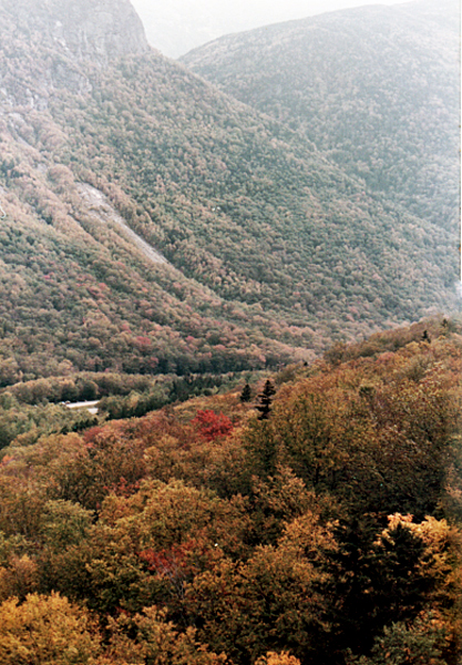 view from Cannon Mountain Aerial Tramway